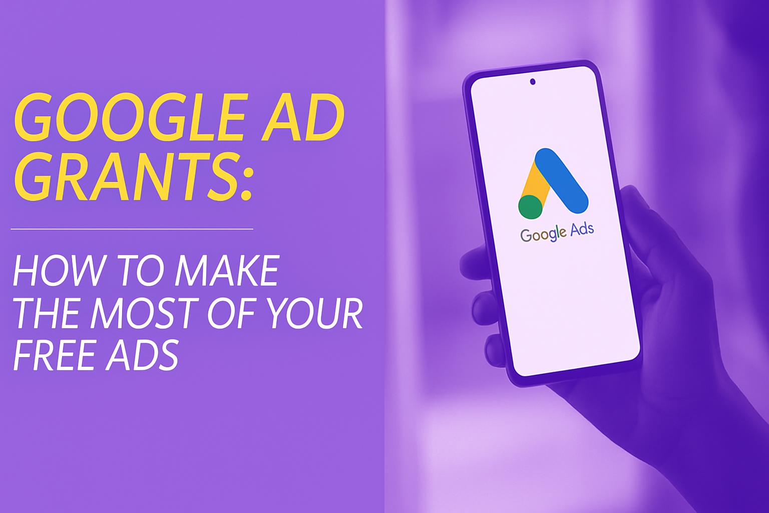 Điện thoại thông minh đang hiển thị logo Google Ads, minh họa cho việc quản lý và tối ưu quảng cáo.