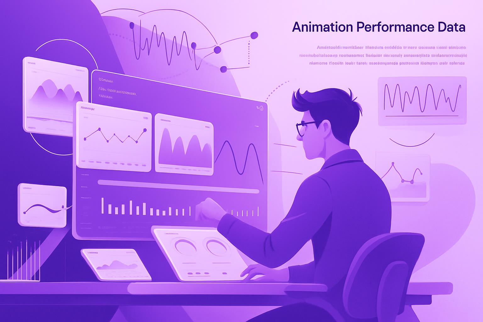 Tự Động Hóa Quy Trình Qua Phân Tích Dữ Liệu Chuyên gia phân tích dữ liệu trên bảng điều khiển kỹ thuật số, minh họa cho việc tự động hóa quy trình nội bộ và theo dõi hiệu suất.