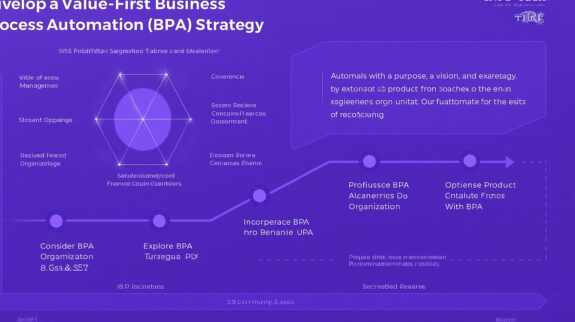 Sơ đồ chiến lược Tự động hóa BPA cho doanh nghiệp Sơ đồ mô tả chiến lược Tự động hóa Quy trình Kinh doanh (BPA) với các giai đoạn và yếu tố cốt lõi.
