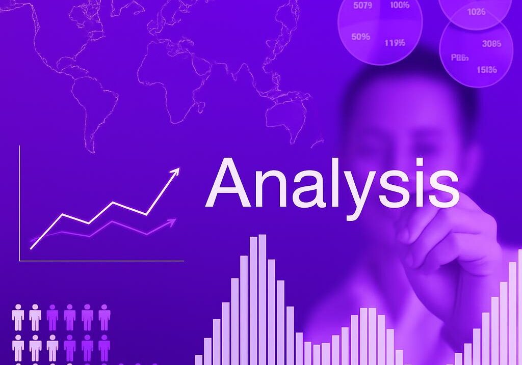 Hình ảnh các biểu đồ phân tích dữ liệu, số liệu và bản đồ thế giới để lập chiến lược marketing online.